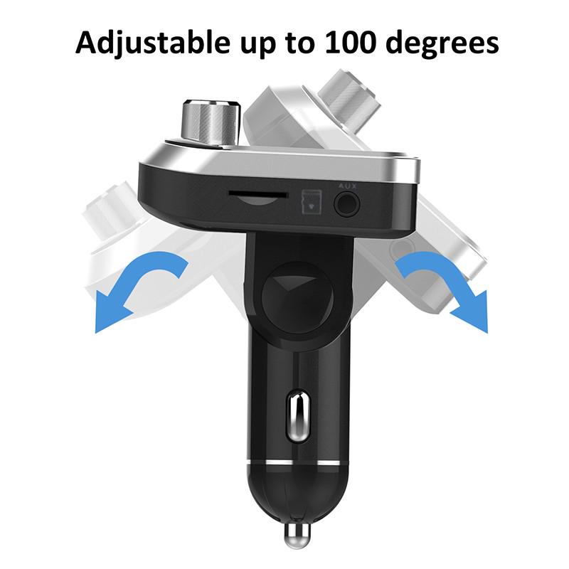 1,8-дюймовый экран Bluetooth FM-передатчик для автомобиля, беспроводной Bluetooth-радиоадаптер Музыкальный плеер Автомобильные комплекты