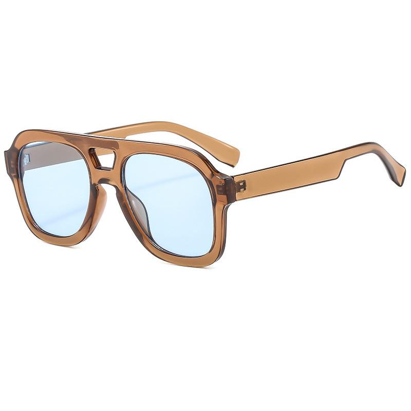 Модные пилотные солнцезащитные очки с двойным мостом для мужчин и женщин с защитой от УФ-лучей UV400 для путешествий и активного отдыха