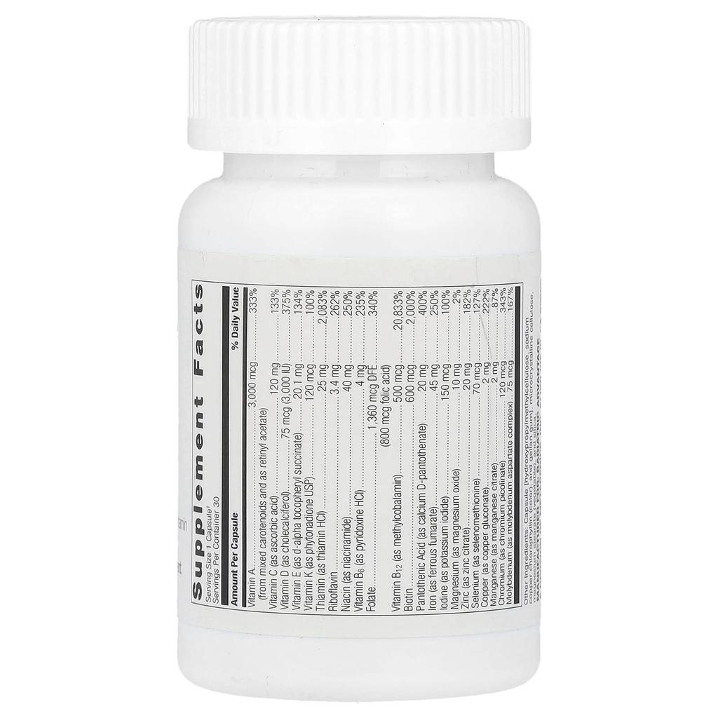 Ultra Solo, with Iron, 30 Capsules