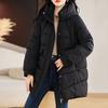 Winter Women Hooded Jackets Thicken Warm Padded Coats Casual Long Parkas Clothes Loose Outerwear