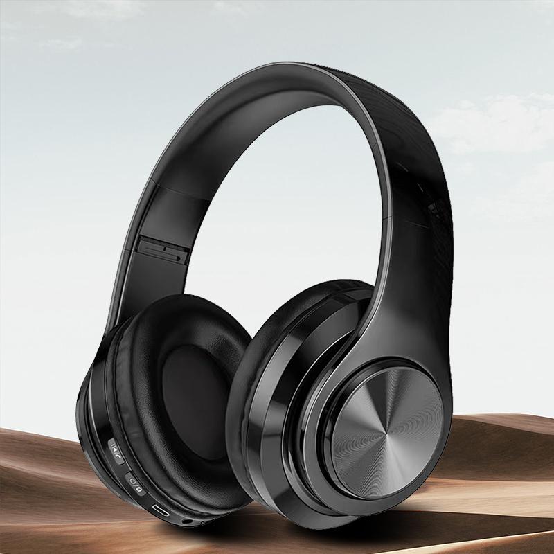 Беспроводные наушники Bluetooth 5.0 с микрофоном, гарнитура-накладные стереозвуковые наушники, спортивные игровые складные наушники