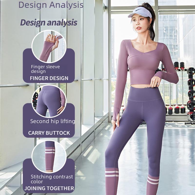 Juyitang Women's Stylish Yoga and Pilates Slim Fit Sports Suit