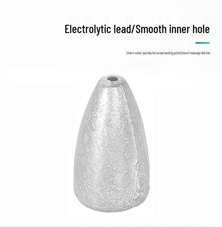 Грузило-пуля для приманки: Идеально для дальнего заброса и защиты от зацепов на оснастках Texas и Carolina.