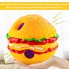 Игрушка для домашних животных Форма гамбургера Звук хихиканья Привлекает Устойчивость к укусам Уход за зубами Многофункциональная чистка зубов Игровая игрушка Шар для собак Качающийся шар для хихиканья Товары для домашних животных