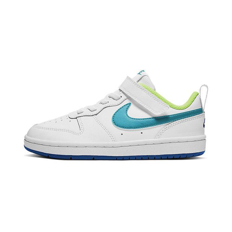 Nike Низкие 2 Устойчивые к истиранию Баланс Низкие Детские Кроссовки для Скейтбординга Сине-Белые Дети Возрастом 3 7 Лет BQ5451-105