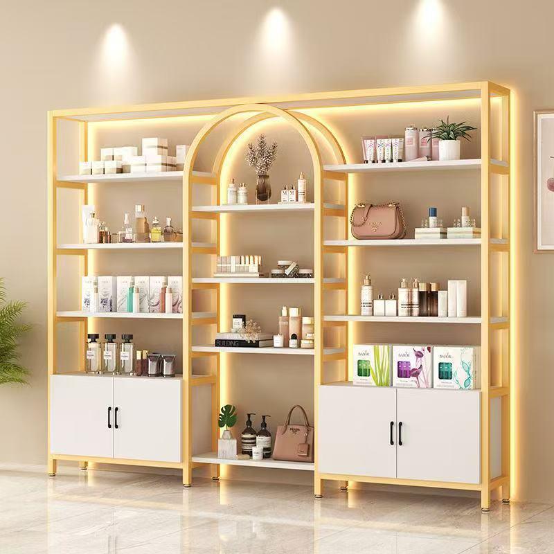 Multifunctional Light Luxury Display Shelf for Cosmetics & Nail Art