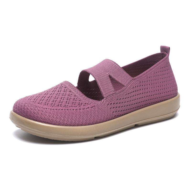 Summer Women's Shoes Lightweight Flat Bottom Wear-resistant Versatile Breathable Casual Shoes Women's Shoes
