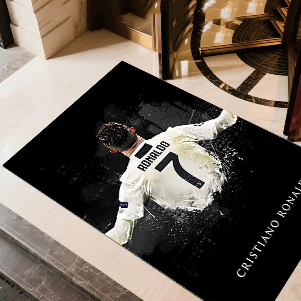 Cristiano Ronaldo's Legacy Carpet Design for Foyer Game Room Dining Room Entryway Anti-slip Rug Office home decor Perfect Gift for Friends & Family