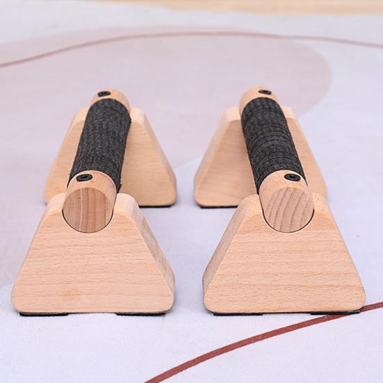 2 шт. Деревянные стойки для отжиманий Эргономичные противоскользящие ручки Домашний спортзал Тренировка на полу Силовая тренировка Отжимания Паралетты Стойка Ручка для фитнеса