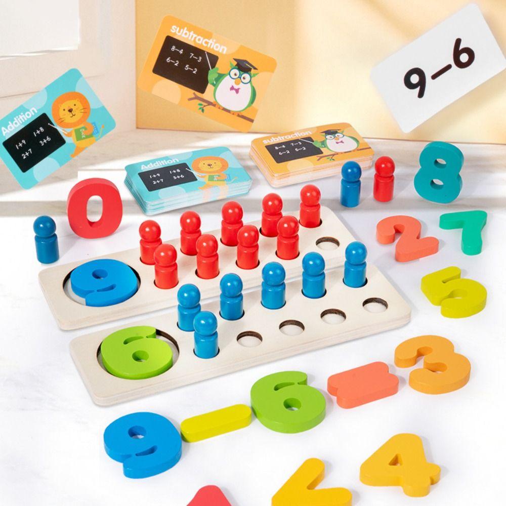 Montessori Number Block Montessori Math Toy Counting Toy  Early Educational Toy