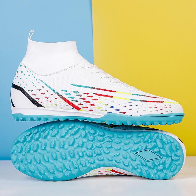 High-top mandarin duck football shoes men's long nail broken nail football shoes women's century cup sports football shoes