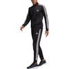adidas Повседневный спортивный комплект с тремя полосками, однотонный, с логотипом, с длинным рукавом, мужские комплекты, черный GK9651