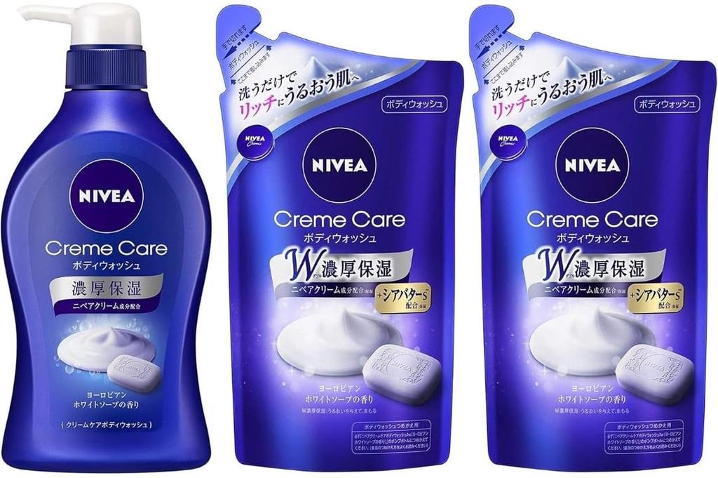 Nivea Body Soap Exclusive Great Value Nivea Body Wash European Soap Pump 480ml Refill 360ml X 2 3 (Nivea (Amazon Set) + Assorted)