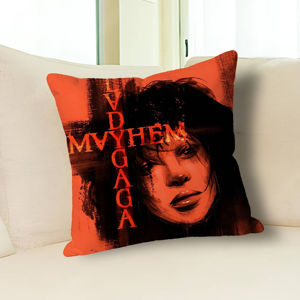 Певец Л-Леди Гага Мэйхем Аниме Знаменитость Товар Универсальная Наволочка с Принтом Декор для Дивана Автомобиля Офиса Защитник