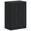 UTRECHT Shoe Cabinet 59.5 X 39.5 X 87 Cm Engineered Wood Black