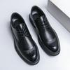 2024 Summer Men's Fashion Breathable Hollow Lace Oxford Shoes Brand New Men's Business Comfortable Formal Wedding Leather Shoes