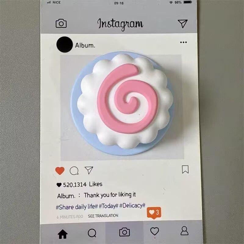 3D Силиконовый Мультяшный Плачущая Звезда Держатель для Мобильного Телефона и Выдвижной Держатель-Подушка