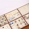 Large Capacity Wood Grain Jewelry Tray Small Size Stackable Jewelry Boxes Earrings Organizer