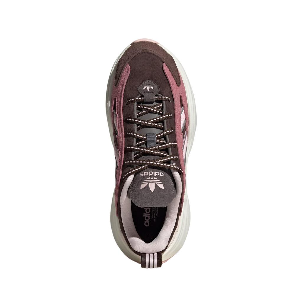 Adidas Originals Ozgaia Comfortable Non-Slip Wear-Resistant Breathable Low-Top Dad Shoes Women Sneaker Dark-Brown JS1657