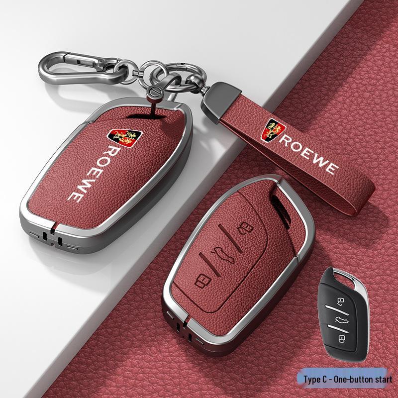 Совместимый чехол для ключа для Roewe RX5 (16-20), i6, RX8, RX3, EI5 - Металлический корпус с пряжкой