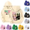 Kids' Hooded Pullover Trendy Long-Sleeved Witch Sweatshirt