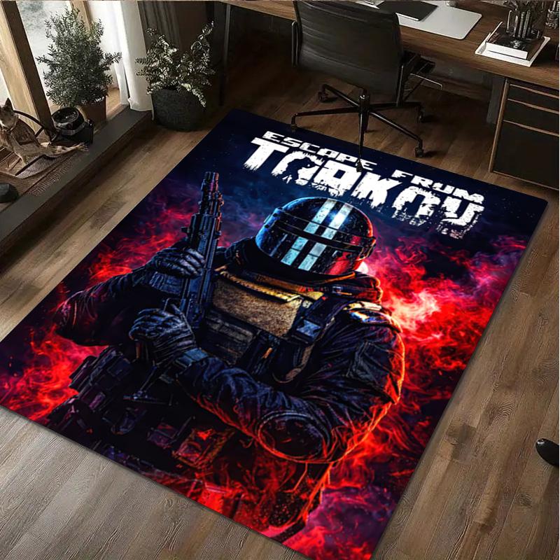 1Pc Escape From Tarkov Game Print Rug - home decoration Carpet For Living Room Bedroom Flooring Computer Chair Area Rug