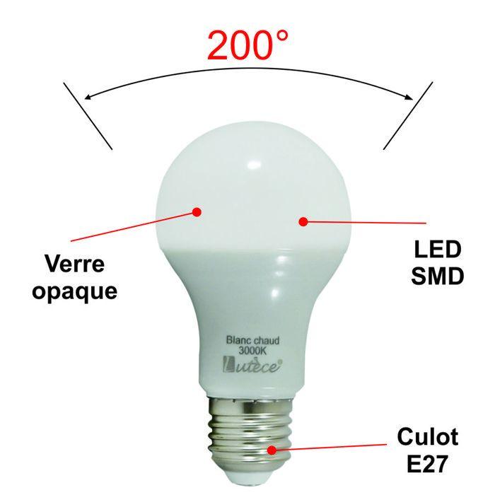 Ampoule LED E27 14W 1521Lm 3000K - garantie 5 ans