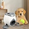 Dog Pet Toys 2 In 1 Tennis Launcher Automatic Throwing Machine Pet Ball Throw Device Interactive Pet Feeder Toy For Dogs