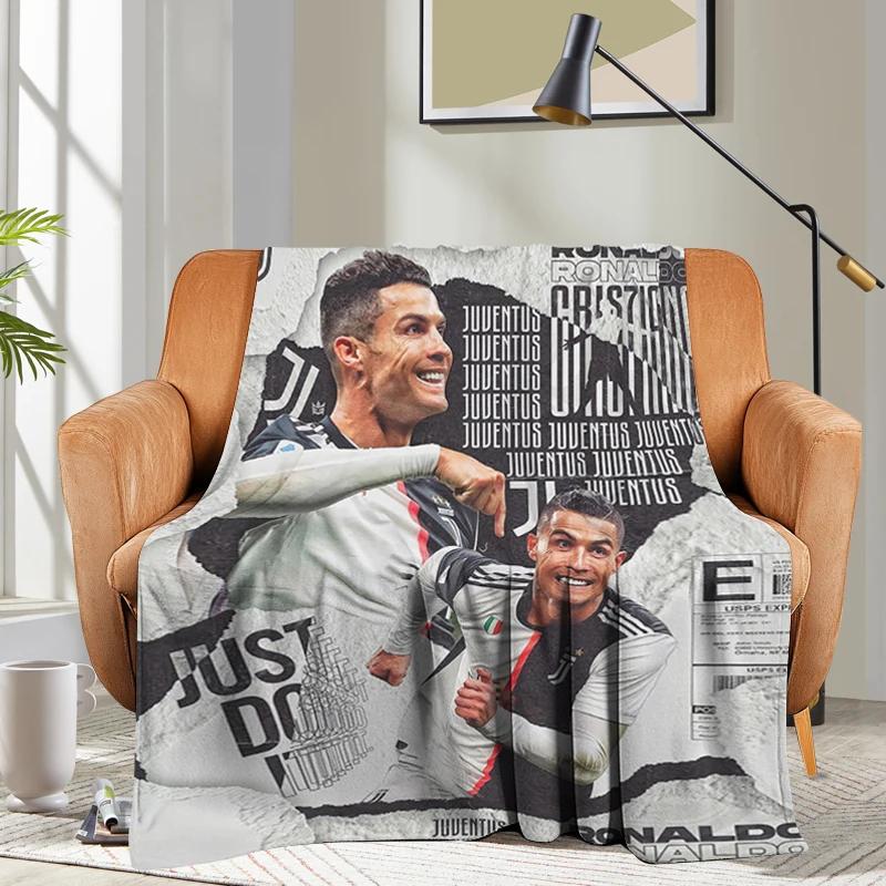 Индивидуальное одеяло для дивана Роналду CR7 Кровать Кемпинг Дневной сон Пушистые мягкие одеяла для зимы Теплые King Size Микрофибра Постельное белье