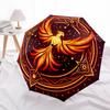 1pc Phoenix Rising Mandala Umbrella with Plastic Handle,Suitable for All Seasons Home Travel Outdoor UmbrellaDD1180