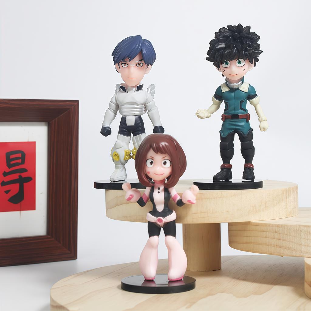 New Original BANPRESTO 6pcs 7cm My Hero Academia Anime Figure Pvc Action Figures Katsuki Anime Character Gift Collection Series