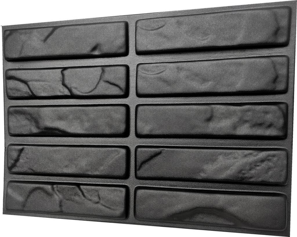 Mold for Wall Decoration, Artificial Stone and Tiles from Plaster, Concrete, Gypsum 'Marcel' SET 10 Pcs DIY