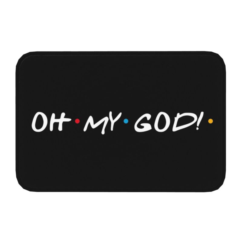 Классический коврик для входной двери с забавными цитатами из сериала «Друзья», противоскользящий, водонепроницаемый, коврик для пола, коврик для ванной, кухонный ковер для прихожей