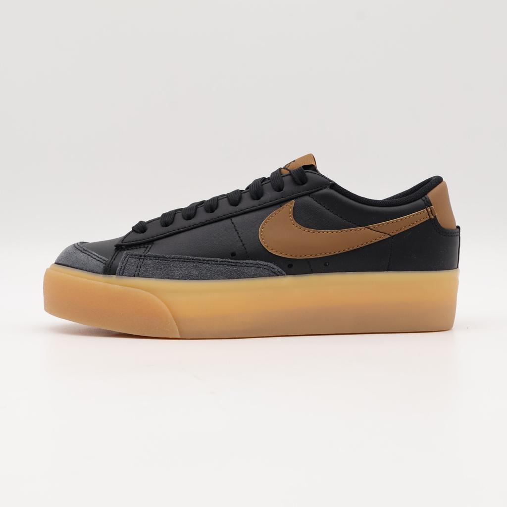 DJ0292-003 Nike Blazer Low Platform Черный Белый Желтая Резина (Женский)