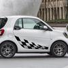Виниловая наклейка на боковую решетку двери автомобиля для Mercedes Benz Smart Fortwo W453 W451 Автогонки Спорт Декор кузова Наклейка Аксессуары