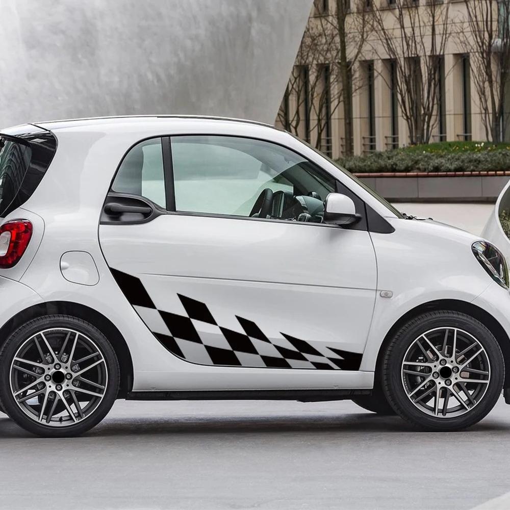 Виниловая наклейка на боковую решетку двери автомобиля для Mercedes Benz Smart Fortwo W453 W451 Автогонки Спорт Декор кузова Наклейка Аксессуары