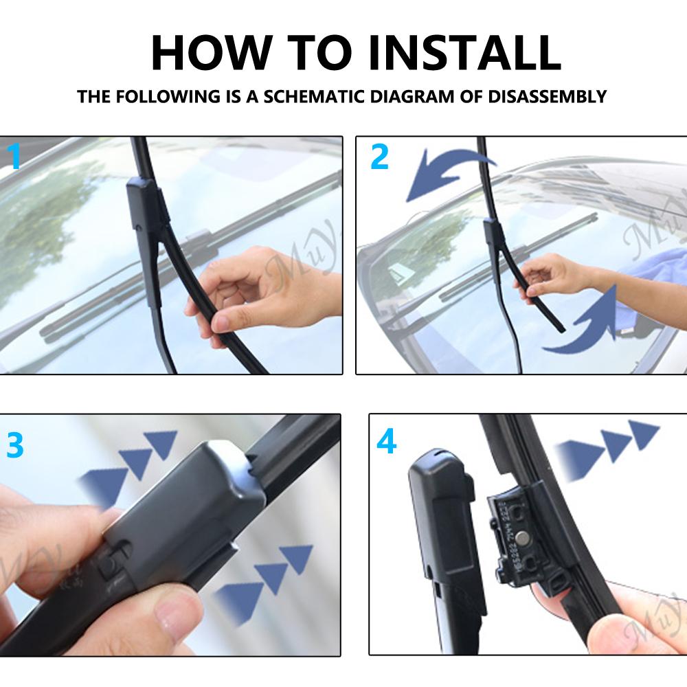 Щетки стеклоочистителя автомобиля дворники для Renault Laguna 2 2001 ~ 2007 X74 переднее ветровое стекло автомобильные аксессуары наклейки 2002 2003