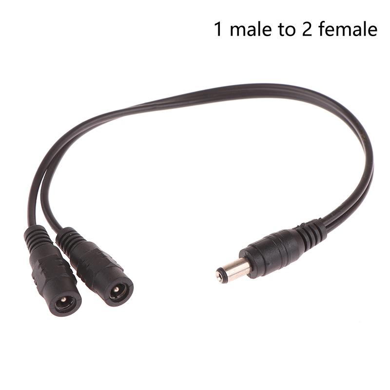 DC 12V 1 Female To 2 Male Power Splitter Splitter Cable для CCTV Camera Security DVR Accessories Led Light Strip