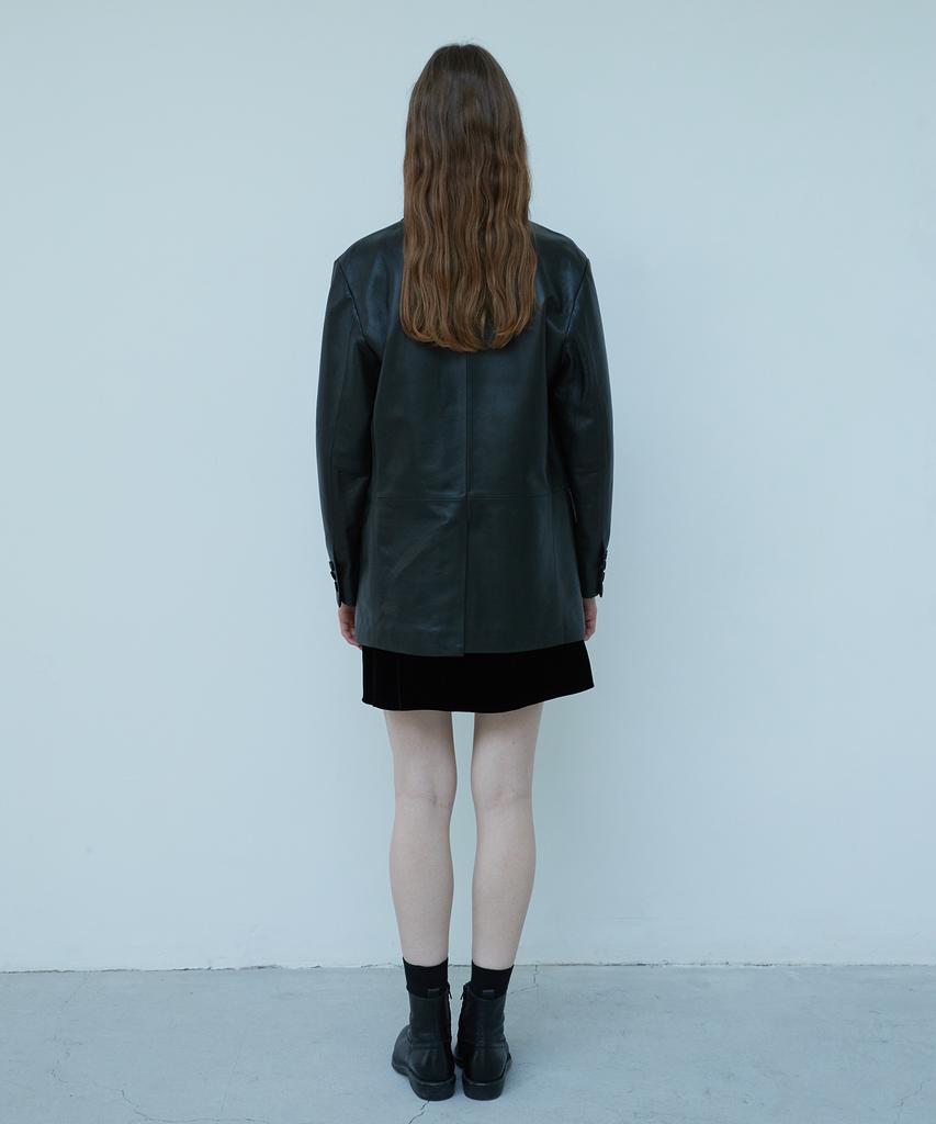 Verdemar European Lambskin Blazer_Black