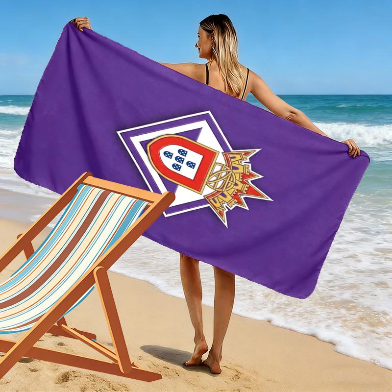 Portuguese Heritage Emblem beach towel soft Outdoor camping swim Outdoor pool towel quick-drying swim towel Travel and vacation towels beach printing