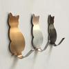 2 шт./компл. кошачий хвост в форме кухонной стены, двери, металлический крючок, клейкая лента, вешалка для ключей, декоративный держатель