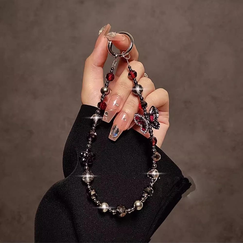 Подвеска из хрустальных бусин с бриллиантами, съемный ремешок на запястье, новый шнурок для телефона, для женщин и девушек