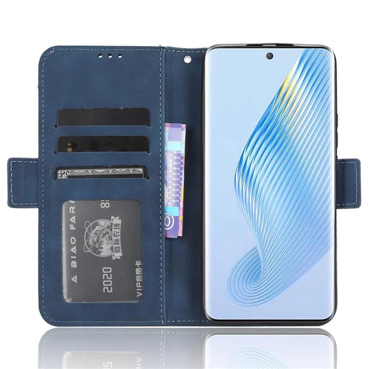 Чехол-подставка из искусственной кожи для Honor Magic5 5G с несколькими отделениями для карт, устойчивый к падениям
