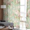 Цветочная иллюстрация камелия ретро тюлевые оконные шторы для спальни роскошный домашний декор шторы в гостиной шифоновые панели