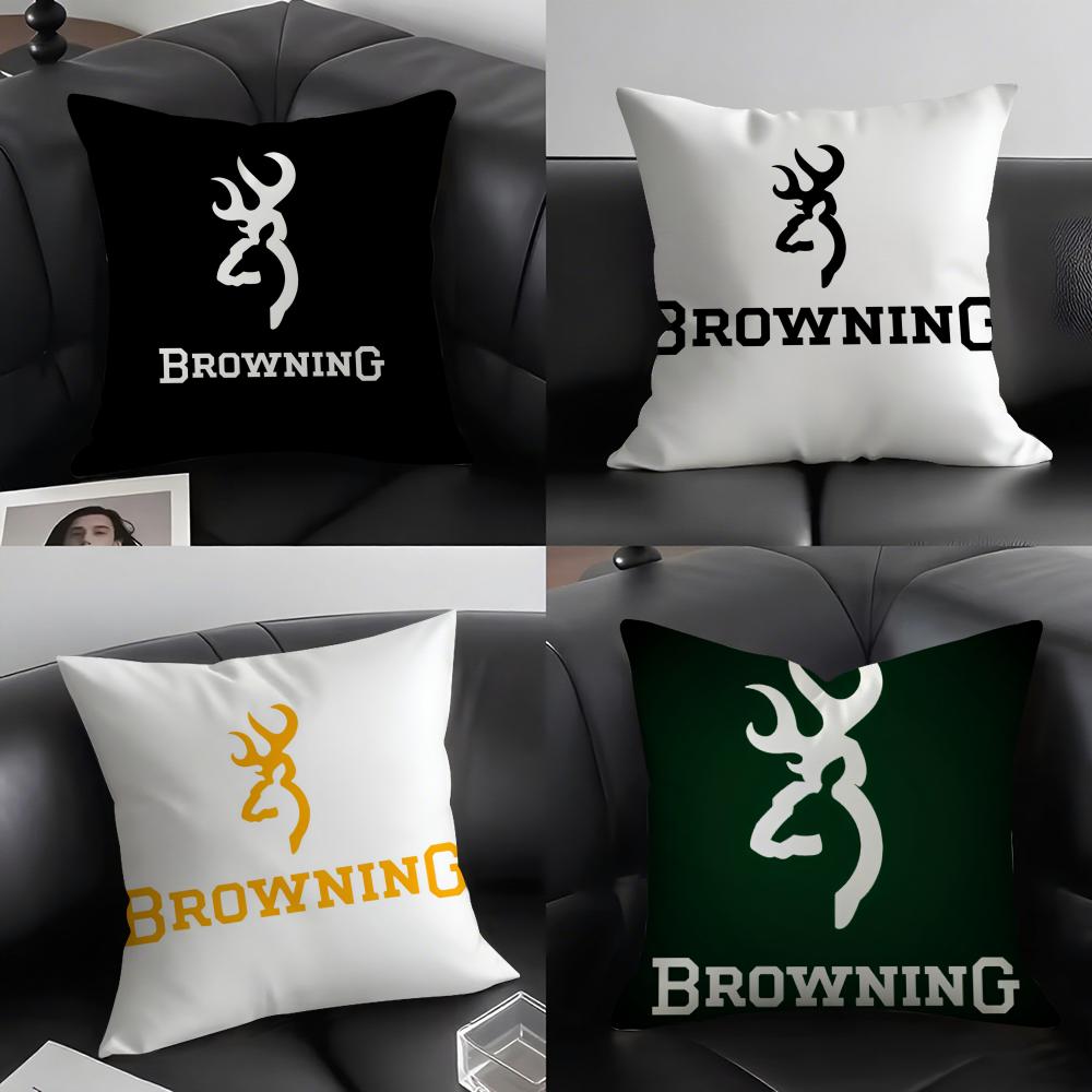 Cool BBrowningG Cushion Cover Pillowcase Ultra Soft Skin Friendly Fabric Cloud Like Comfort Concealed Zipper