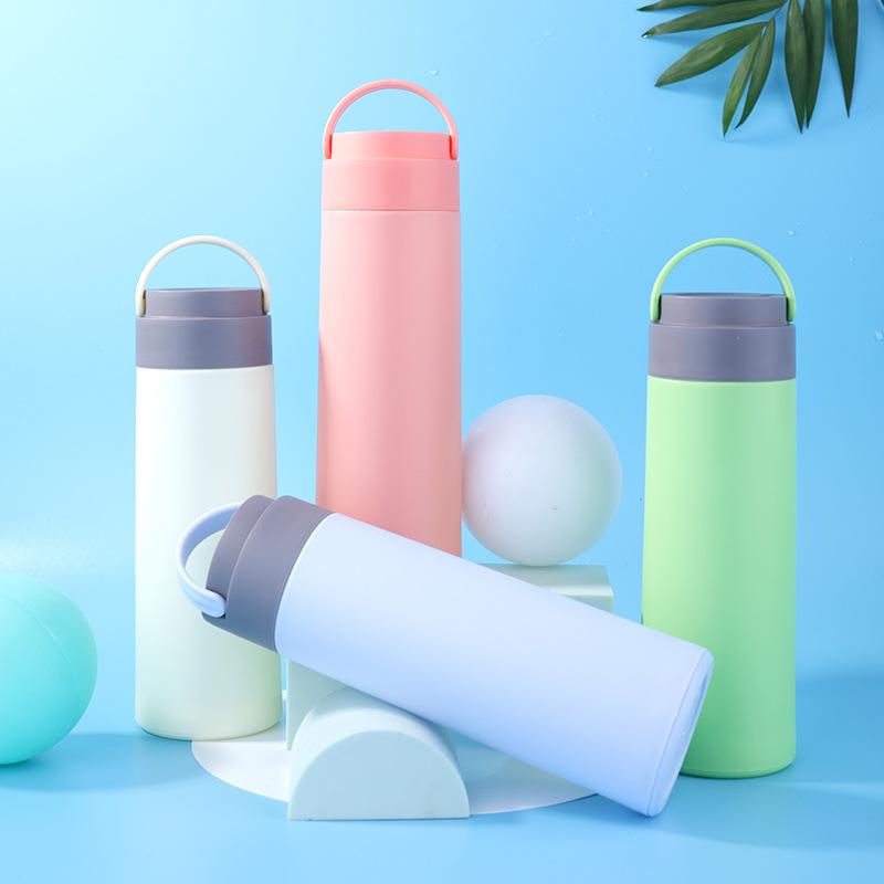 Simple Covered Water Cup, Men's and Women's Portable Water Cup, Student Cup, Car Cup, Gift Cup