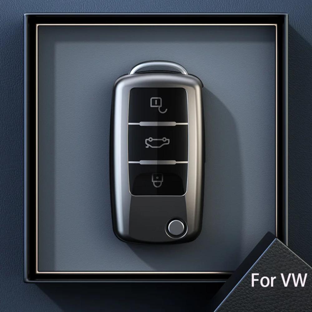 Титановый серый для VW Volkswagen Polo Tiguan Passat B5 B6 B7 Golf MK6 Jetta Lavida Skoda Octavia Аксессуары для чехла для ключа автомобиля