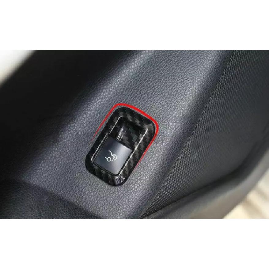 Carbon Fiber Door Window Switch Lift Cover Trim Fit For Benz GLE GLS 2016-