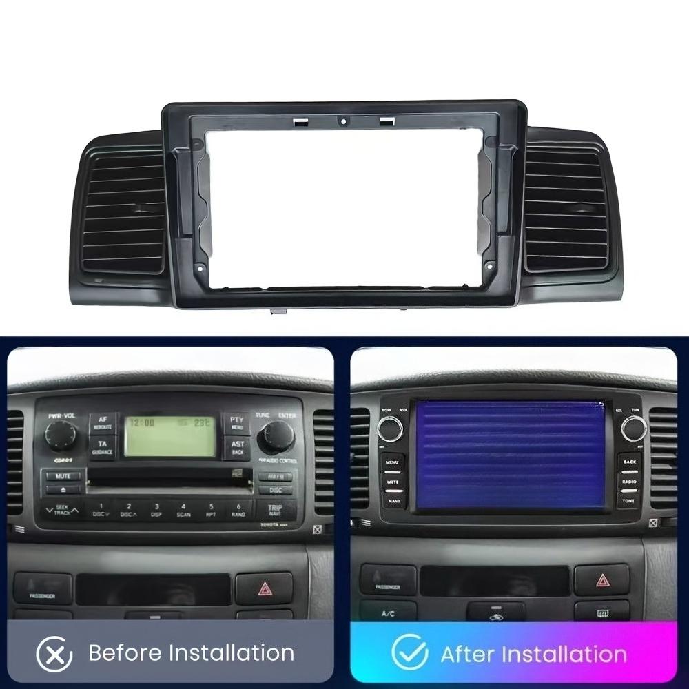 2DIN автомагнитола 9'' Рамка лицевая Подходит для Corolla E120 e 120 BYD F32007-2011 Панель приборной панели Рамка для стерео панели Рамка для приборной панели автомобиля