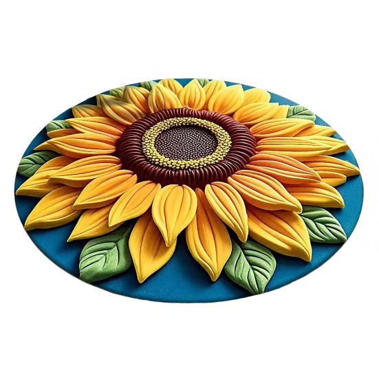 3D Flower Floor Mat Absorbent Large Flower Area Rug Non-Slip Bathroom